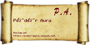 Pödör Aura névjegykártya